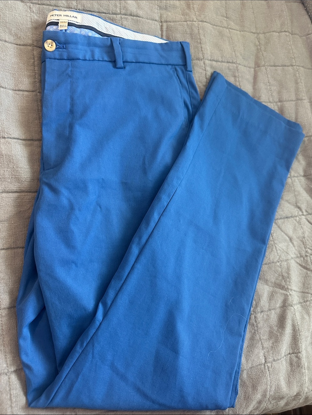 Peter Millar Bright Blue Men's Chinos